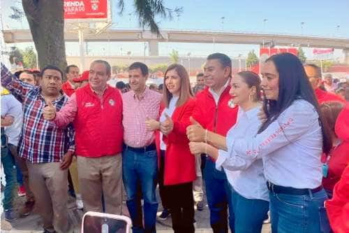 Video: Arropada por gran parte de la clase política local, se registra Melissa Vargas como aspirante a presidenta municipal de Toluca